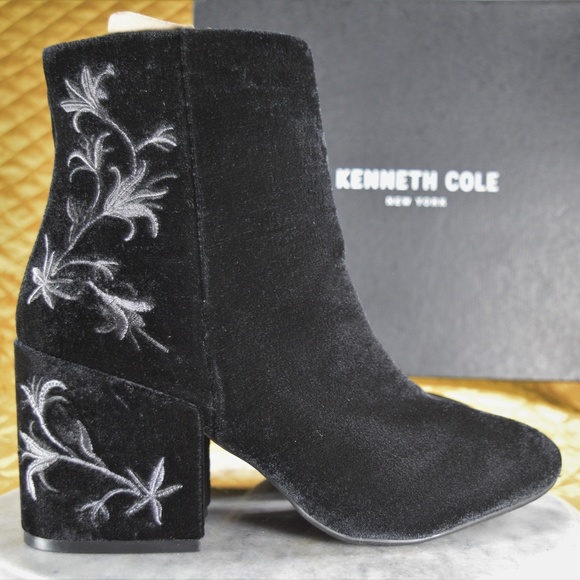 Kenneth Cole Shoes - Kenneth Cole Black Velvet Boots Women's Size 8.5M